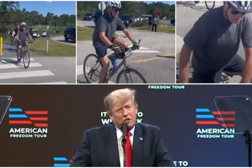 Donald Trump, după ce Biden a căzut de pe bicicletă: „Sper că e ok. Eu nu o să merg absolut niciodată pe bicicletă”. VIDEO